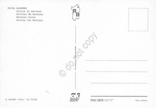 Cartolina Alghero Grotte di Nettuno 9