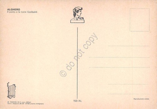 Cartolina Alghero porto barche Torre Garibaldi | Immagine Gallery 2