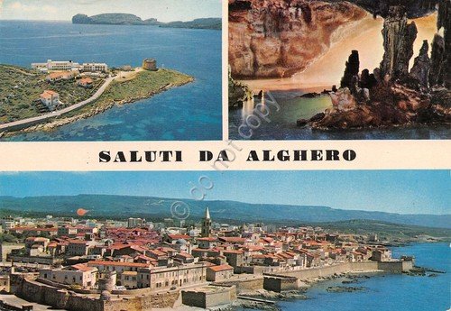 Cartolina Alghero vedute 1980 (Sassari) | Immagine principale