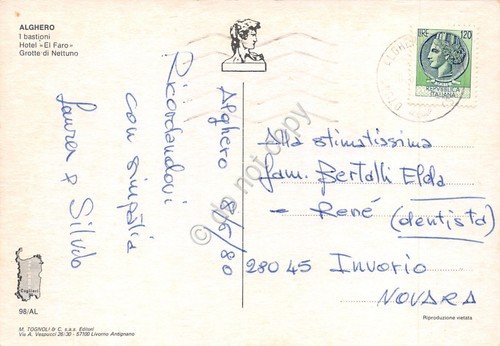 Cartolina Alghero vedute 1980 (Sassari) | Immagine Gallery 2