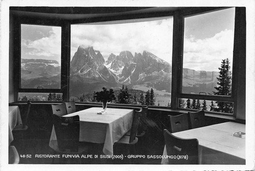 Cartolina Alpe di Siusi Ristorante Funivia Foto Ghedina | Immagine principale