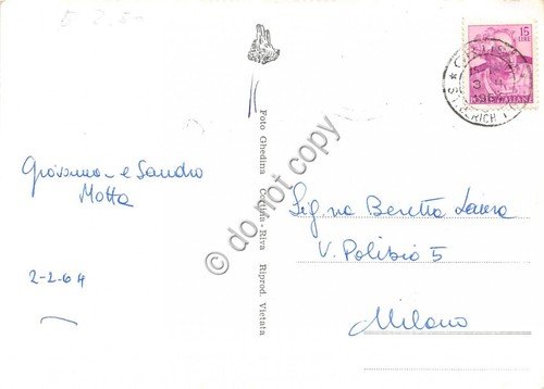 Cartolina Alpe di Siusi Sassolungo 1964 (Bolzano)