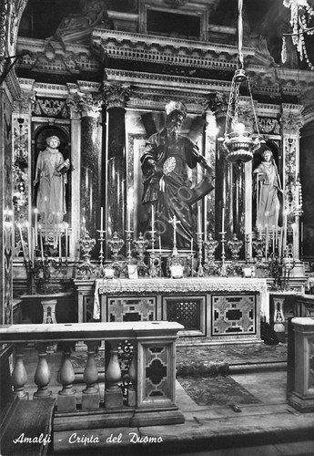 Cartolina Amalfi Duomo Cripta (Salerno)