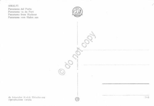 Cartolina Amalfi Panorama dal porto barche animata (Salerno) | Immagine Gallery 2
