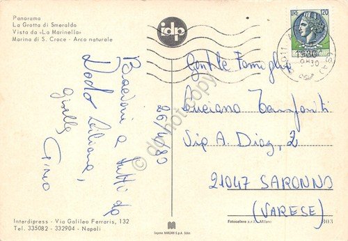 Cartolina Amalfi vedute varie grotta mare spiaggia 1980 (Salerno) | Immagine Gallery 2