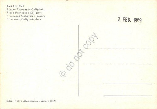 Cartolina Amato Piazza Caligiuri | Immagine Gallery 2