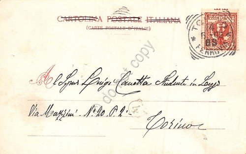 Cartolina Amedeo di Savoia Monumento 1902
