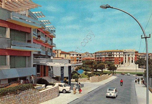 Cartolina Ancona Zona Passetto timbro targhetta PT 1969 | Immagine principale