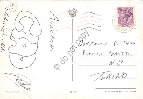 Cartolina Andora vedutine (Savona)