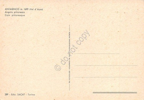 Cartolina Antagnod Panorama parziale (Aosta) | Immagine Gallery 2