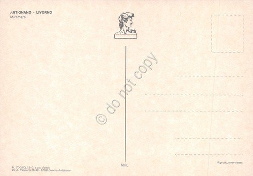 Cartolina Antignano Livorno Miramare panorama dal mare anni '80 | Immagine Gallery 2