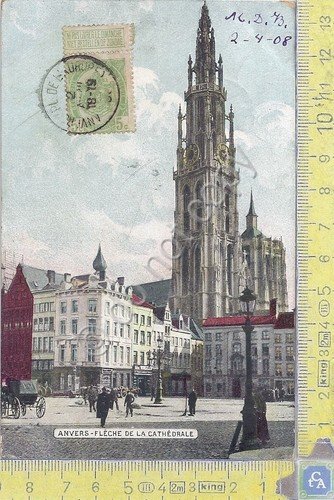 Cartolina Anvers - Fleche de la Cathetrale - Vg Belge …