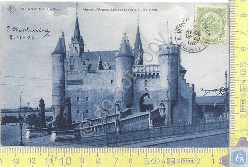Cartolina Anvers Musee D'Armes Anciennes Vg Belge Congo 1908