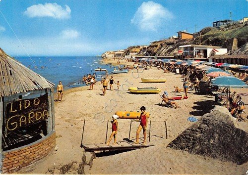 Cartolina Anzio Lido Garda Hotel ristorante stabilimento balneare 1967