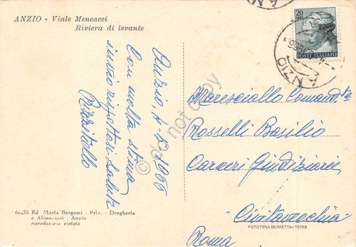 Cartolina Anzio Viale Mencacci 1966 | Immagine Gallery 2