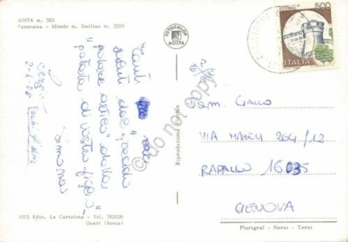 Cartolina Aosta Panorama | Immagine Gallery 2