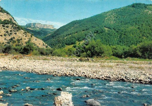 Cartolina Appennino Reggiano Fiume Secchia e Petra di Bismantova | Immagine principale