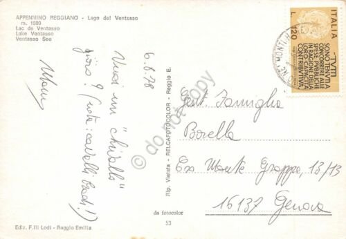 Cartolina Appennino Reggiano Lago di Ventasso 1978 con cavalli (Reggio …