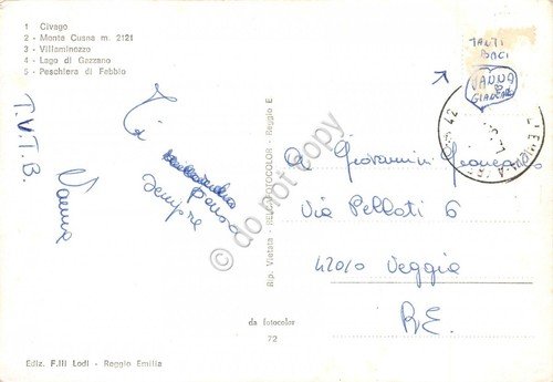 Cartolina Appennino Reggiano Val d'Asta e del Dolo 7 vedute … | Immagine Gallery 2