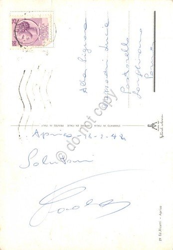 Cartolina Aprica 6 vedute panorama albergo pattinaggio (Sondrio)