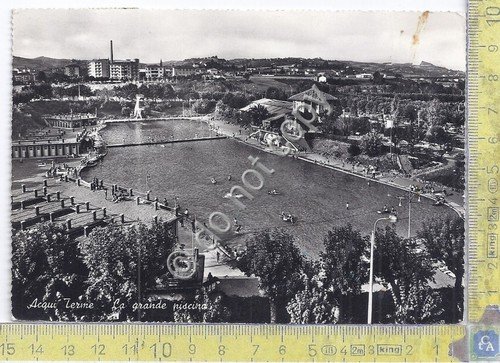 Cartolina Aqui Terme Grande Piscina - anni '60 (Alessandria) | Immagine principale