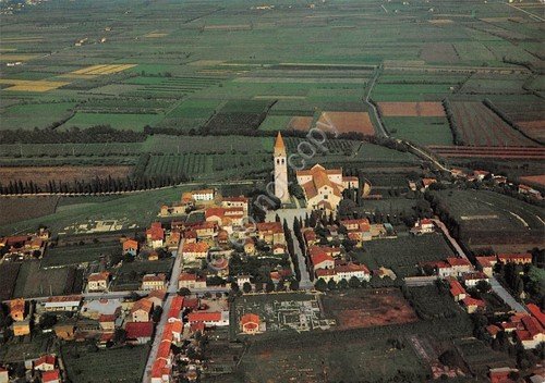Cartolina Aquileia panorama aereo