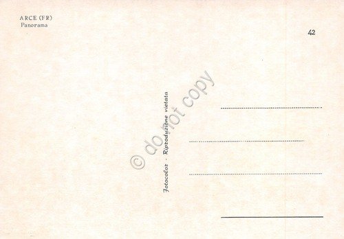 Cartolina Arce Panorama con case anni '70