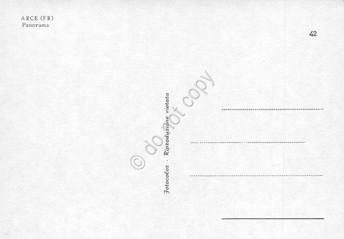 Cartolina Arce Panorama paese anni '70