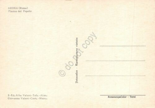 Cartolina Ardea Piazza del Popolo Frutteria auto d'epoca | Immagine Gallery 2