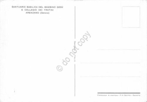 Cartolina Arenzano Basilica Bambin Gesù e Collegio dei Fratini