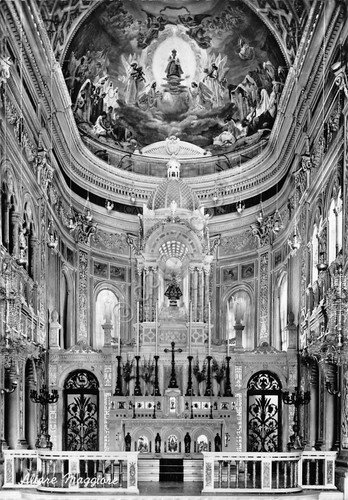 Cartolina Arenzano Interno Santuario S. Bambino di Praga (Genova)