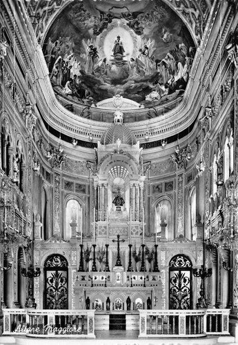 Cartolina Arenzano Santuario del Bambin di Praga interno Altare Maggiore