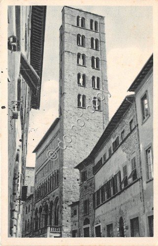 Cartolina Arezzo S. Maria della Pieve 1955 | Immagine principale