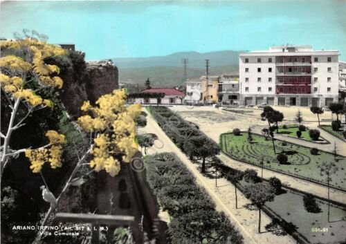 Cartolina Ariano Irpino Villa Comunale 1963 (Avellino)