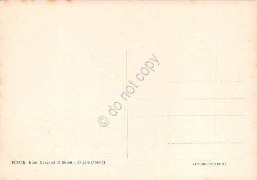 Cartolina Ariccia Porta Romana anni '40