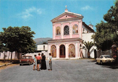 Cartolina Arienzo Chiesa dei Cappuccini animata frate anni '70 | Immagine principale