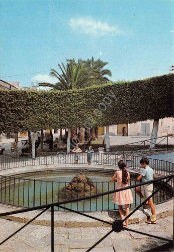 Cartolina Arienzo Fontana animata bambini anni '70