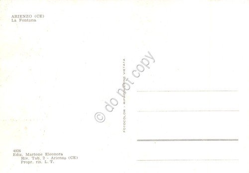 Cartolina Arienzo Fontana animata bambini anni '70