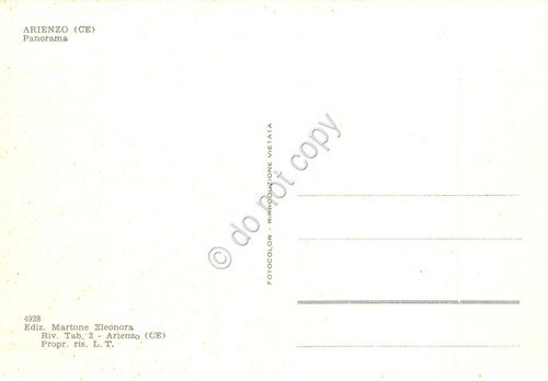 Cartolina Arienzo Panorama paese anni '70 | Immagine Gallery 2