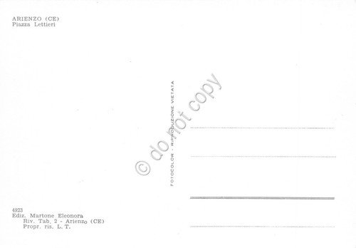 Cartolina Arienzo Piazza Lettieri FINA bus case strada anni '70