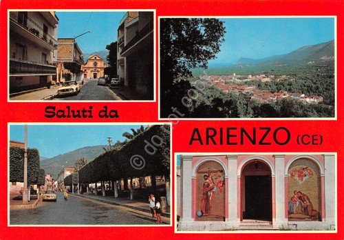 Cartolina Arienzo vedute varie paese anni '70 | Immagine principale