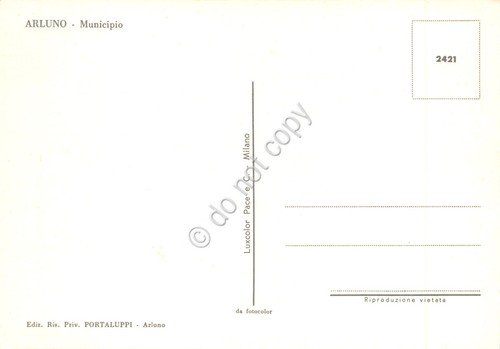 Cartolina Arluno Municipio