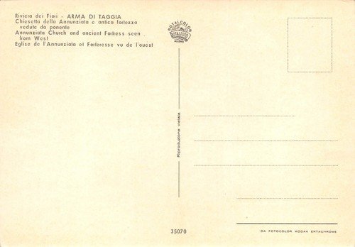 Cartolina Arma di Taggia Chiesa Annunziata | Immagine Gallery 2