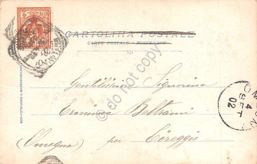 Cartolina Arona Statua di San Carlo 1902 | Immagine Gallery 2