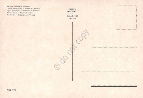 Cartolina Arquà Petrarca Chiesa parrocchiale bar auto anni '80