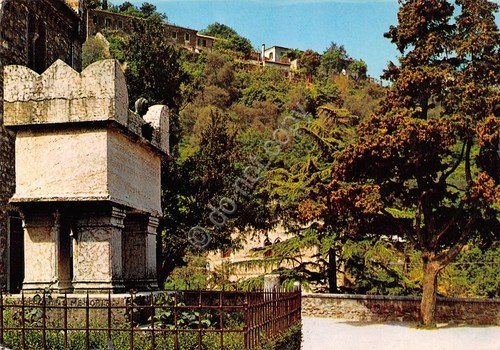 Cartolina Arquà Petrarca Tomba poeta timbro a targhetta Diabete 1971 …