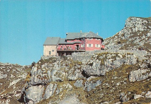 Cartolina Artavaggio Valsassina Rifugio Cazzaniga timbro Ass Naz Alpini timbro