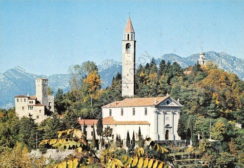Cartolina Artegna Chiesa e Castello Savorgnano | Immagine principale