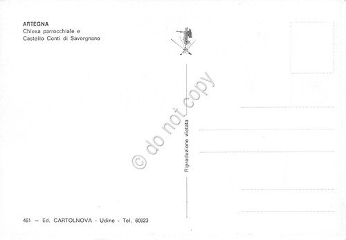 Cartolina Artegna Chiesa e Castello Savorgnano | Immagine Gallery 2