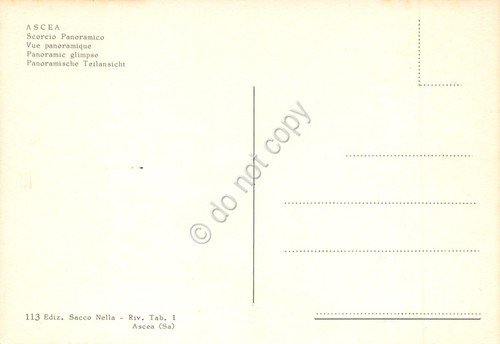 Cartolina Ascea Panorama case e marre anni '80 | Immagine Gallery 2